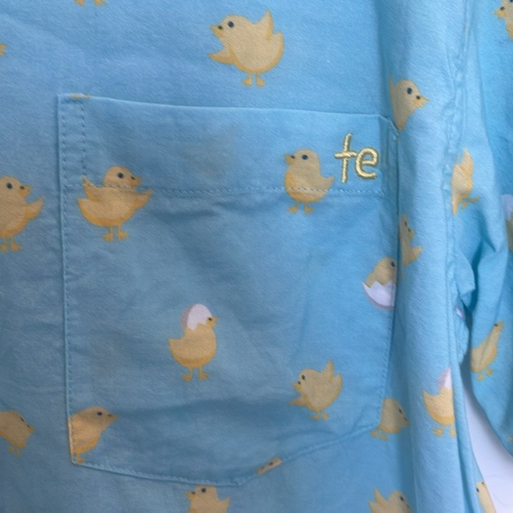 Tipsy Elves Men’s Size Medium Easter Peeps Chicks Hatching Short Sleeve Shirt - Picture 3 of 5
